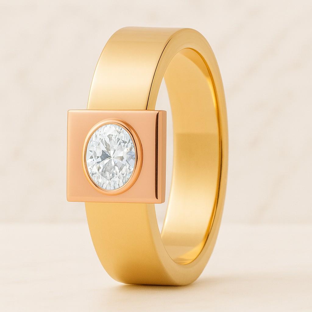 14k Gold Cluster Diamond Ring, Dainty Split Shank Ring