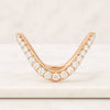 V Shape Chevron Diamond Ring For Her