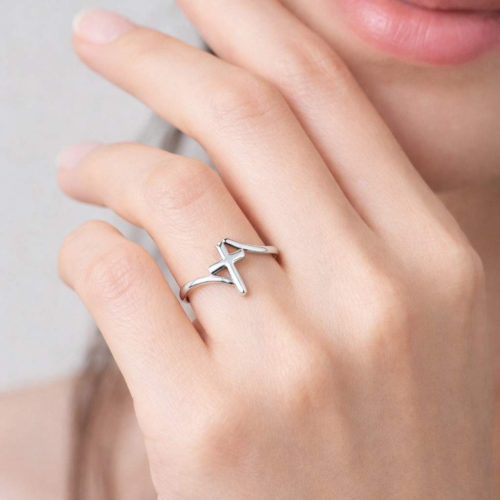 14k Gold Diamond Twisted Ring: Dainty Half Eternity Wedding Band
