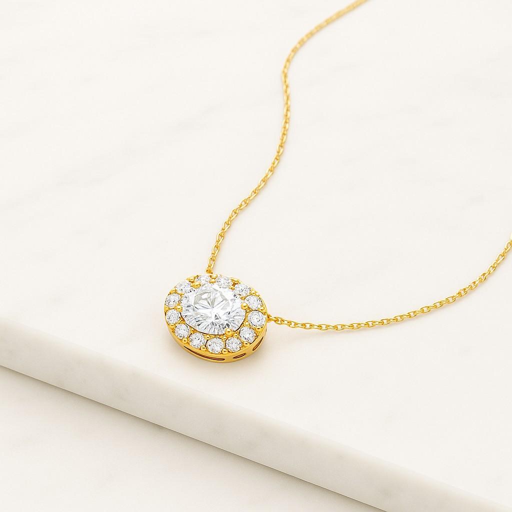 14k gold ellipse solitaire necklace for women oval pendant necklace sterling silver 925 oval diamond necklace