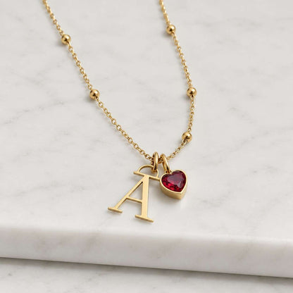 14k Gold Heart Pink Topaz Pendant, Handmade Gemstone Charm, Bezel Setting
