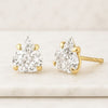 1.62 CT Shield Cut Lab Grown Diamond Stud Earrings
