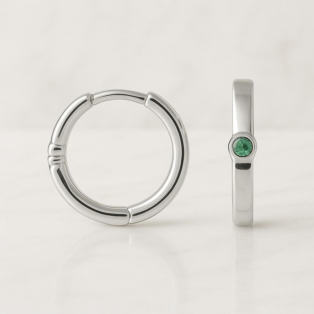 14k Gold Real Emerald Cross Earrings Zambian Gemstone Dangle May Birthstone Holiday Earrings cluster hoop emerald and garnet earrings holiday hoop earrings genuine emerald and garnet hoop earring