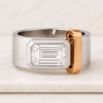 14k Gold Rope Ring Open Band Twist Design, Minimalist Jewelry