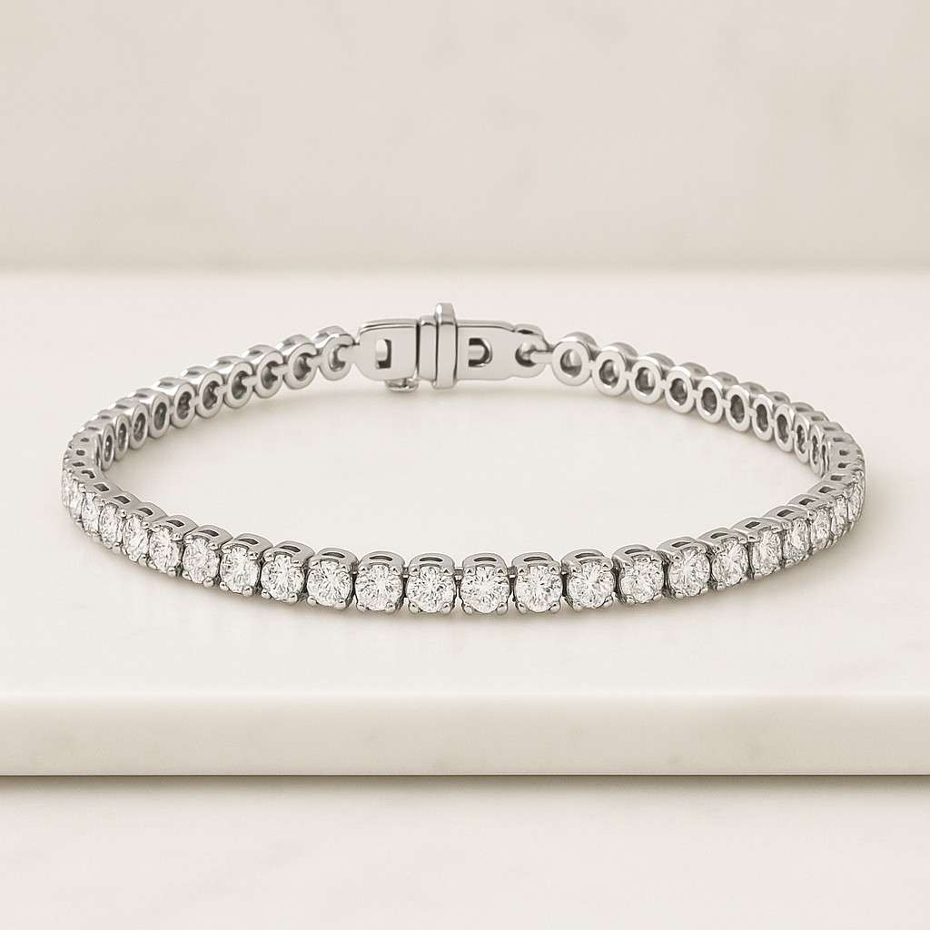 14k Lab Diamond Tennis Bracelet 14K Gold