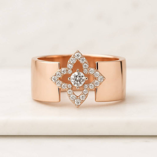 14k Real Solid Yellow Gold Hamsa Hand Ring 14k Solid Gold Women Ring Good Luck Gift For Her Hand Jewelry Diamond Gift For Girlfriend