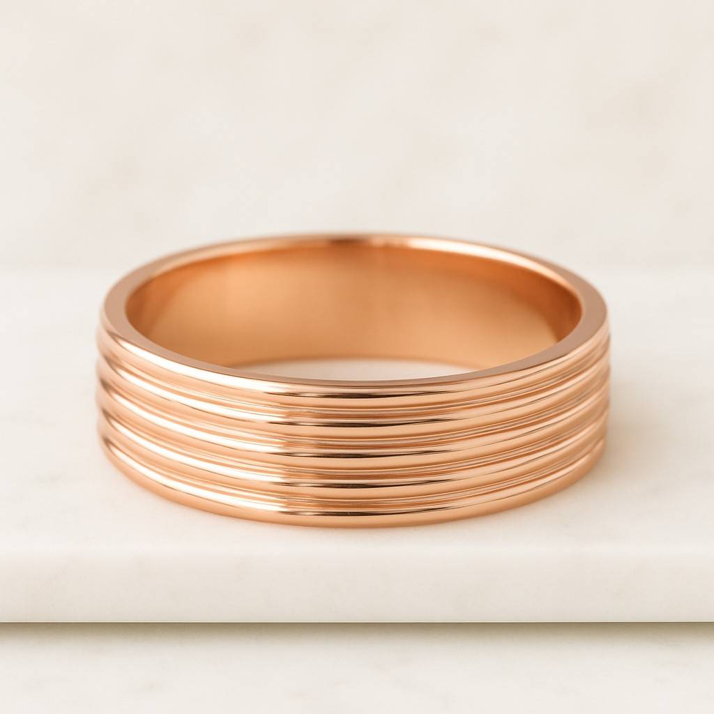 14k Solid Gold 1.5mm Dome Wedding Band Yellow Gold Wedding Ring for Men and Women