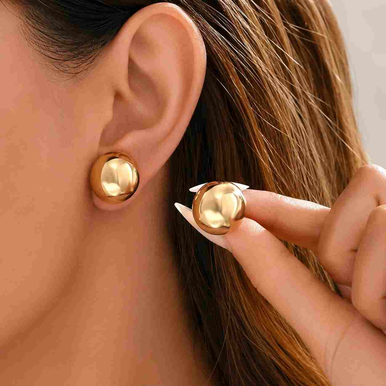 14k Solid Gold Ball Cartilage Ball Stud Earring Conch Earring Tiny Stud Earring Cartilage Stud Helix Stud Tragus Stud Push In Back 20g
