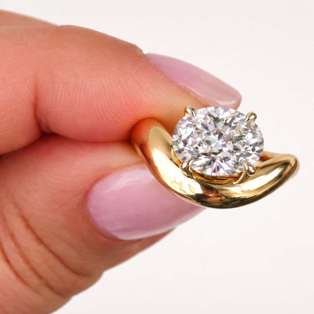 14k solid gold beaded ring
