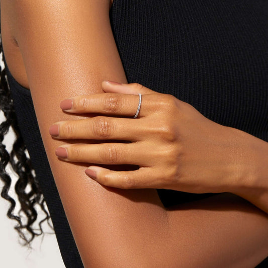 14k Solid Gold Criss Cross Cluster Ring Dainty X Shape Band for Women  Sparkling Minimalist Statement Jewelry Modern Cocktail Ring