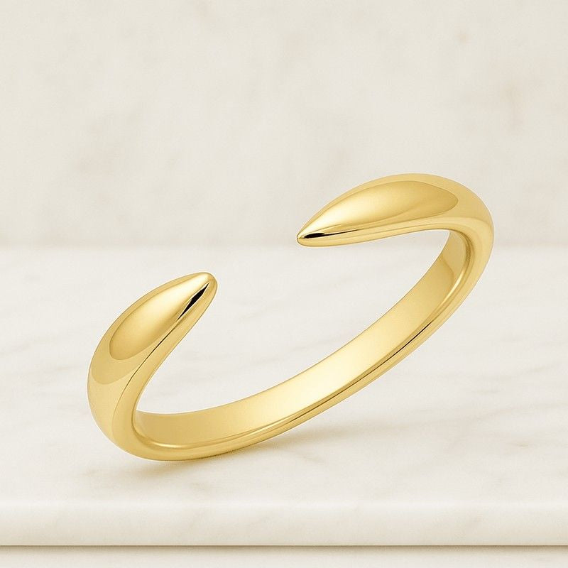 14k Solid Gold Crown Ring, Dainty Minimalist Stacking Band for Women Thin Real Gold Delicate Ring Everyday Gift Jewelry for Her