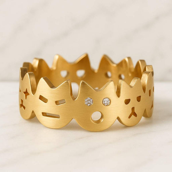 14k Solid Gold Curved Wedding Band for Women, Bezel Diamond Enhancer Ring, 