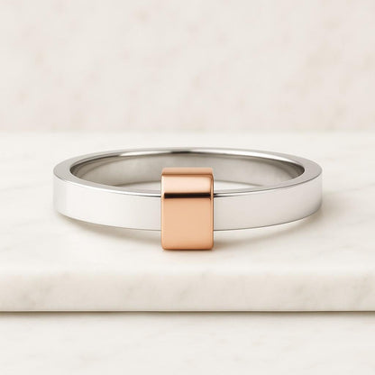 14k Solid Gold Diamond Pave Cuban Curb Link Wedding Band Stack Ring 5mm wide Modern Luxury Solid Gold wedding band Gold Chain Ring for Women