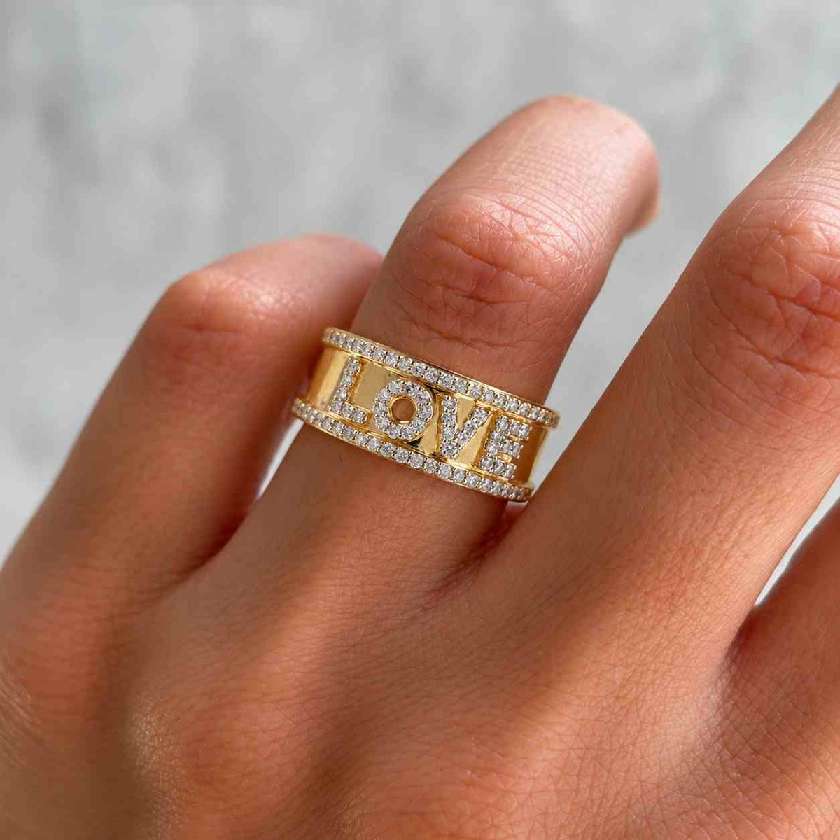 14k solid gold diamond side pave eternity wedding band, cluster diamond ring for women, 1-sided pave marriage jewelry, anniversary gift
