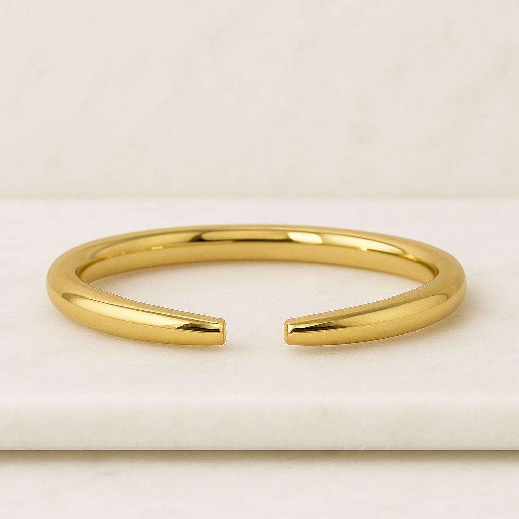 14k Solid Gold Dome Wedding Band 14k Yellow Gold Wedding Ring for Men and Women Classic Dome Gold Wedding Band