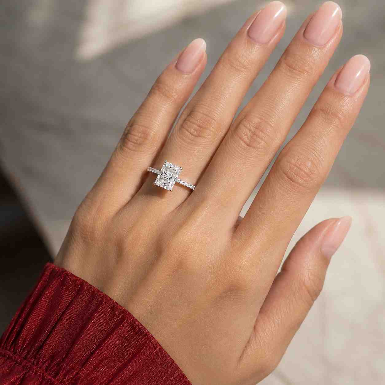 14k solid gold heart diamond engagement ring two tone heart cut diamond proposal ring 