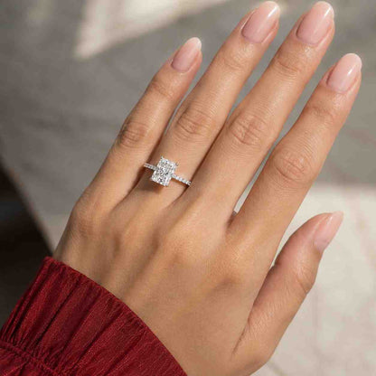 14k Solid Gold Heart Diamond Engagement Ring Two Tone Heart Cut Diamond Proposal Ring 