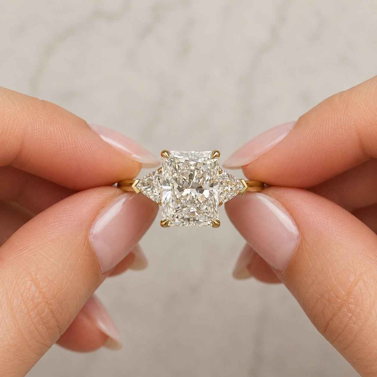 14k solid gold heart diamond engagement ring two tone heart cut diamond proposal ring igi certified lab grown diamond ring anniversary ring
