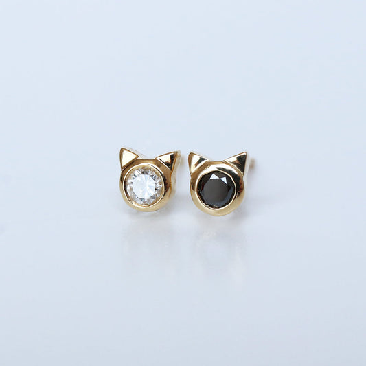 14k_Solid_Gold_Kitten_Earring