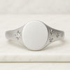 18K Gold Star Signet Ring For Man & Woman