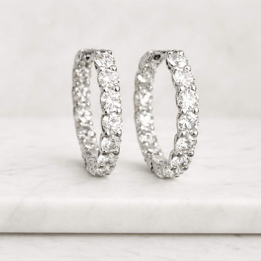 14k Solid Gold Marquise Moissanite Engagement Ring