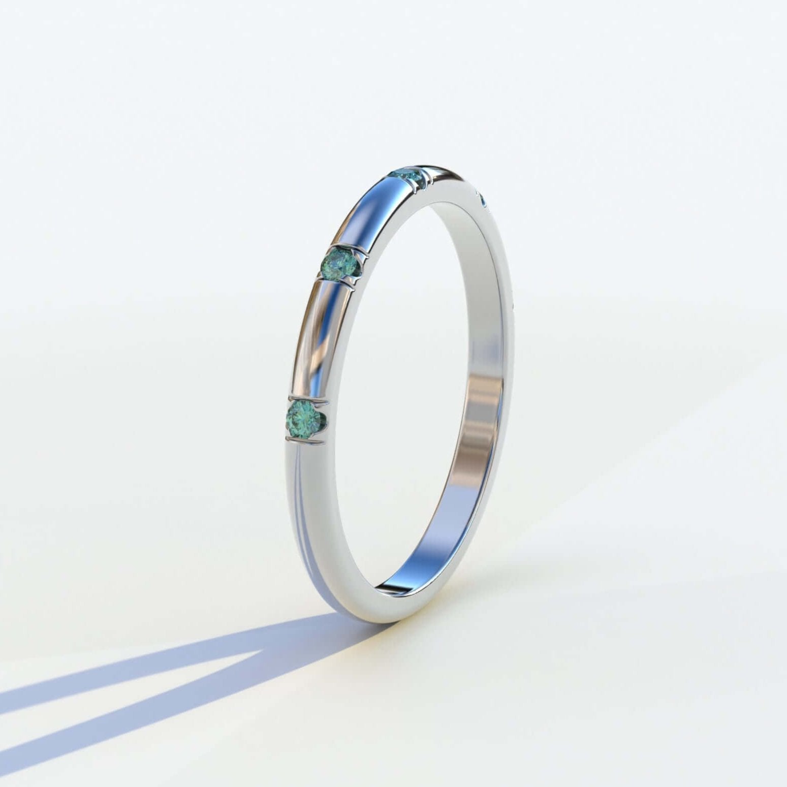 14k Solid Gold Minimalist Eternity Ring