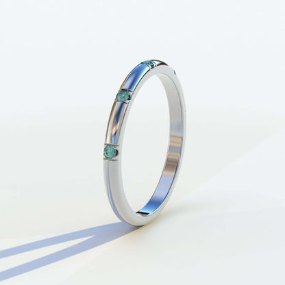 14k Solid Gold Minimalist Eternity Ring