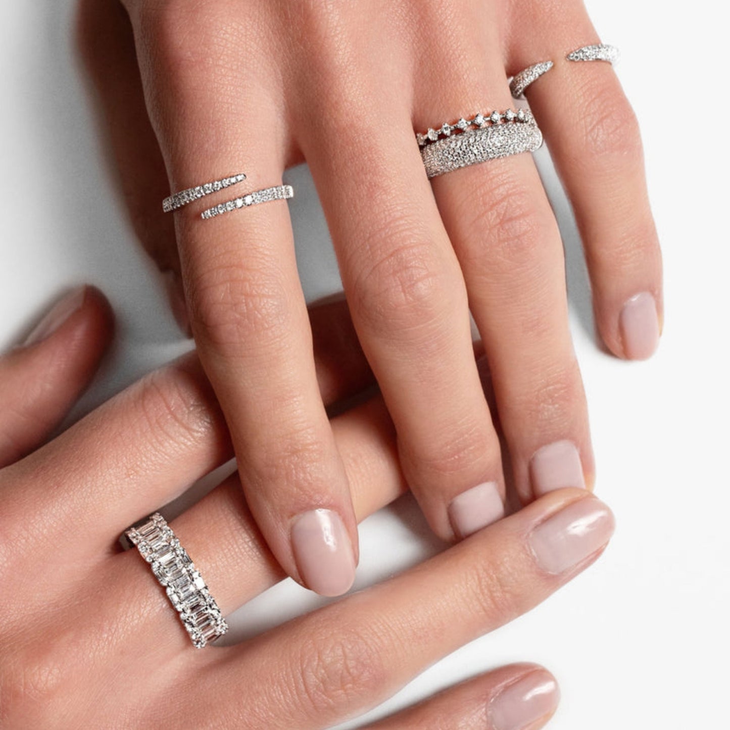 14k Solid Gold Ring For Her- Unique Bypass Wedding Ring