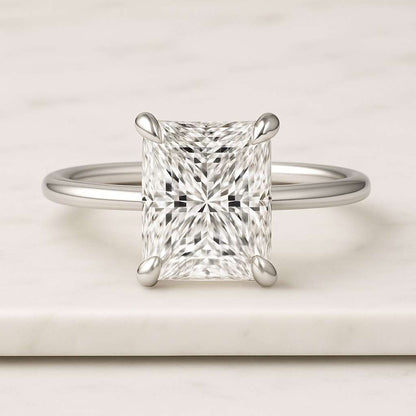 14k Solid Gold Ring Lab Grown Diamond Band Bridal Jewelry