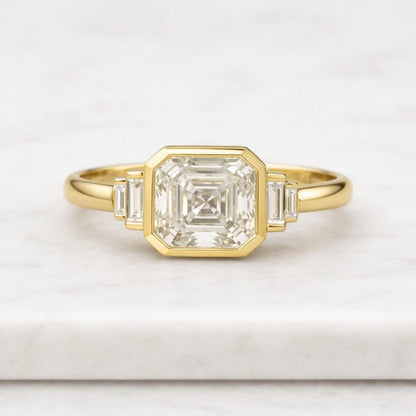 14k Solid Gold Signet Ring for Women