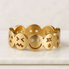 14k Gold Matte Finish Emotional Style Ring