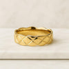 18K Yellow Solid Gold Thick Minimalist Cigar Band