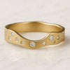 Flush Set Round Lab Grown Diamond His & Hers Matching Wedding Band