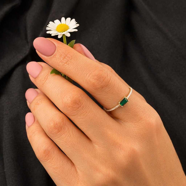 14k Solid Gold with Pavé Diamonds