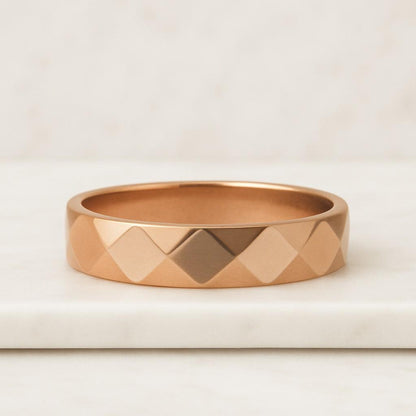 14k Solid Yellow Gold Domed Wedding Band Gold Ring Classic Dome Comfort Fit Wedding Band  Men and Womens Engraved Ring