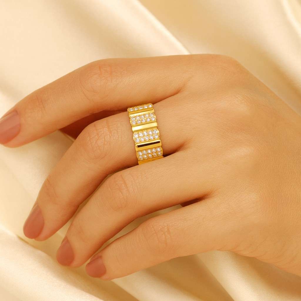 14k Solid Yellow Gold Wedding Band for Men Mens Thick Gold Wedding Band