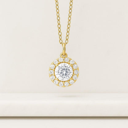 14k White Gold Pendant Necklace Charm Necklace For Woman