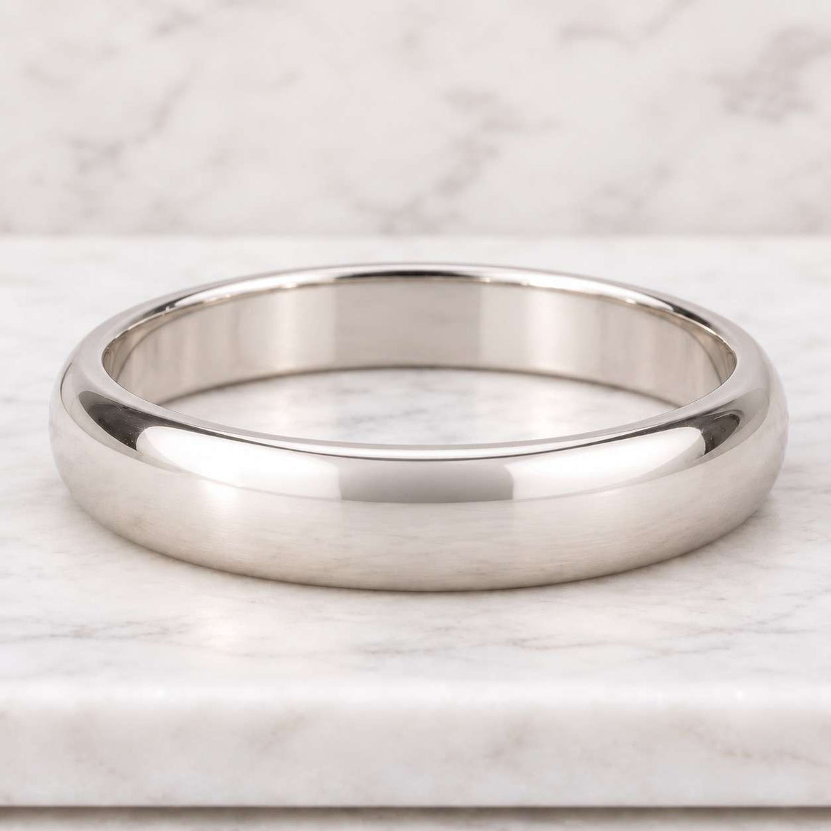 14k yellow gold classic dome band, men's women's gold wedding band, plain polished dome gold band, solid gold band, simple wedding band
