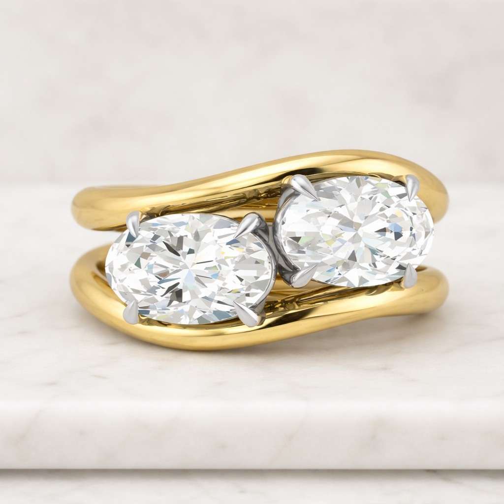  14k Yellow Gold Wedding Ring for Him and Her, Birthday Gifts for Couple, Couple Matching Ring  