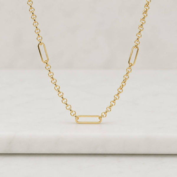 14k gold rolo necklace, thick rolo chain, dainty gold filled chain necklace, gold chains for women, chunky chain