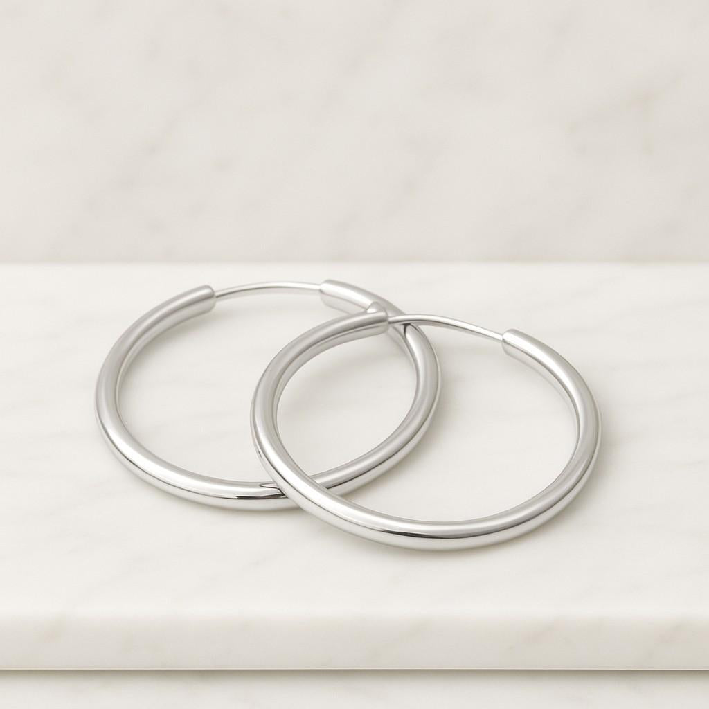 14k yellow gold plain round hoop earring mini earring jewelry