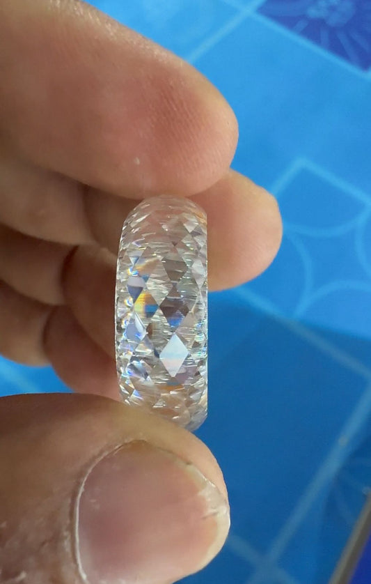 8 Carat Radiant Cut Lab Grown Diamond Solitaire Engagement Ring