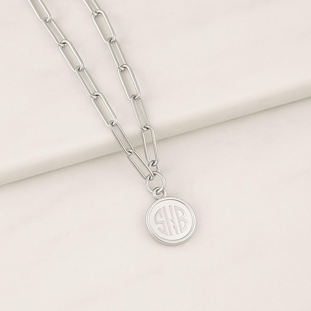 18K Gold Filled Round Chain Necklace Dainty Knot Link Chain