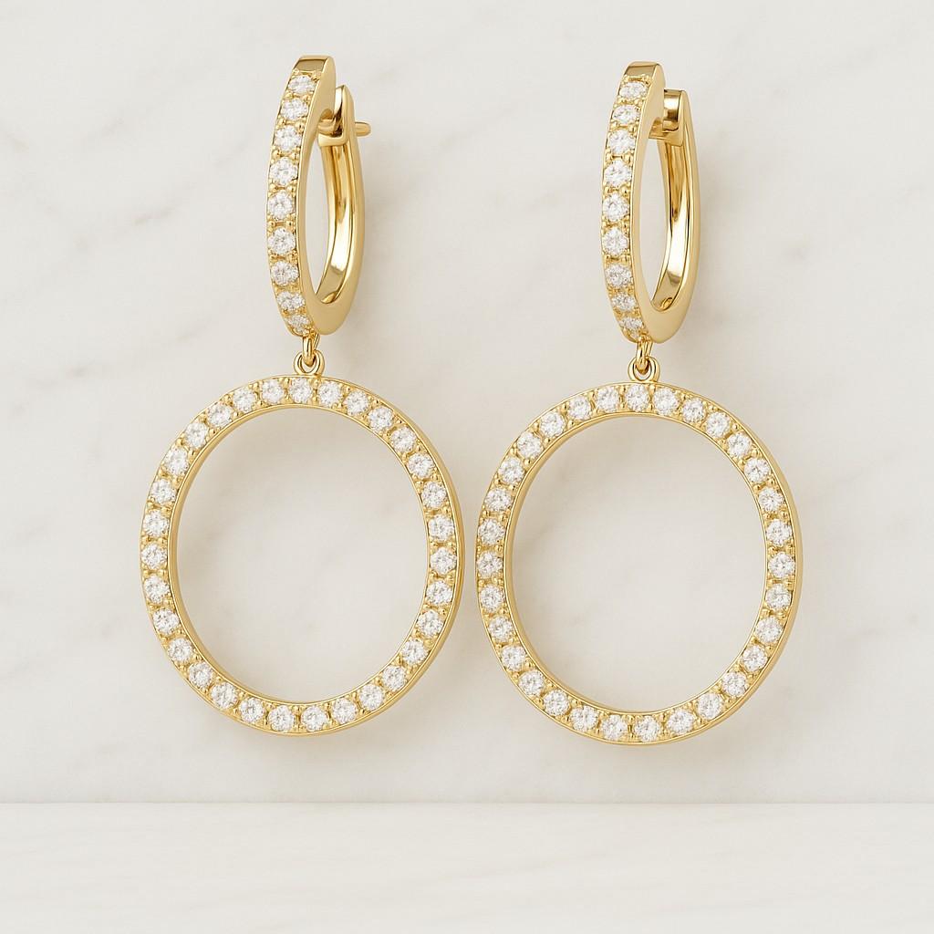 18K Gold Moissanite Signet Ring Chunky Bezel Set Wedding Band