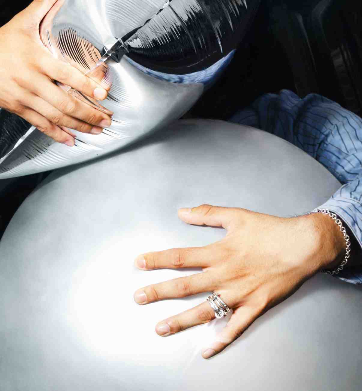 18K Gold Multi Layered Connector Ring For Her