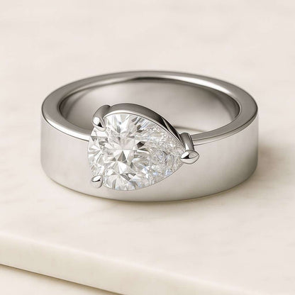 18K Gold Vermeil Oval Cut Ring Engagement Ring Proposal Ring Wedding Ring Bridal Ring