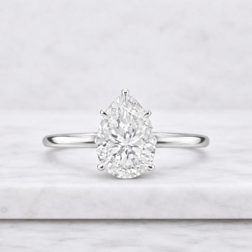 18K Yellow Gold Matching Ring  Solid Gold Wedding Ring