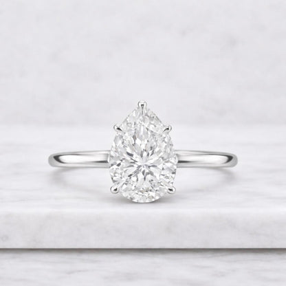 18K Yellow Gold Matching Ring  Solid Gold Wedding Ring