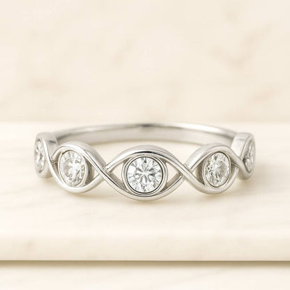 18k Minimalist Ring Gift for Her Mom Thin Stacking Rings Women