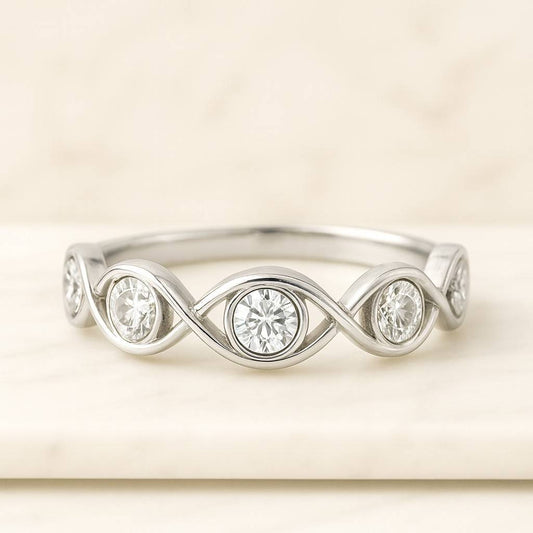 18k Minimalist Ring Gift for Her Mom Thin Stacking Rings Women